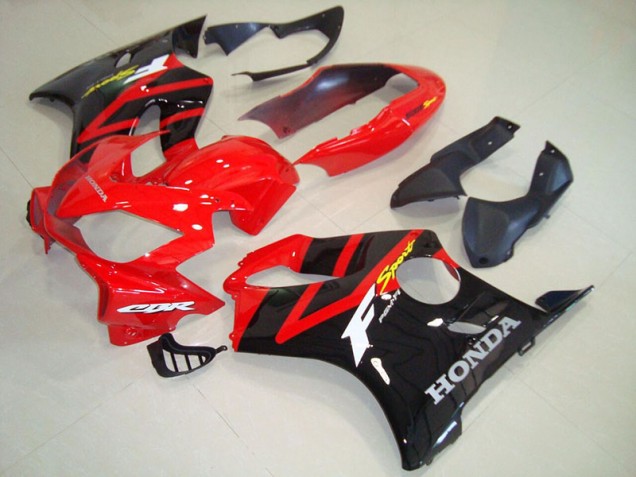 Noir Rouge Carénage Moto Honda CBR 600 F4i 2004-2007 Noir Rouge Carénage Moto Honda CBR 600 F4i 2004-2007