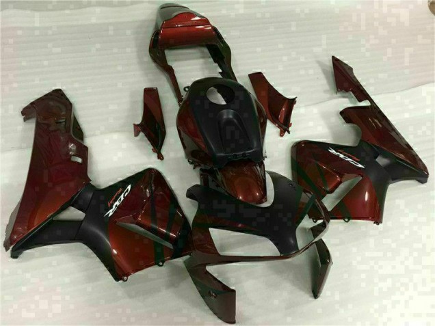 Noir Rouge Carénage Moto Honda CBR 600 RR 2003-2004 Noir Rouge Carénage Moto Honda CBR 600 RR 2003-2004