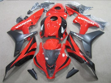 Noir Rouge Carénage Moto Honda CBR 600 RR 2007-2008