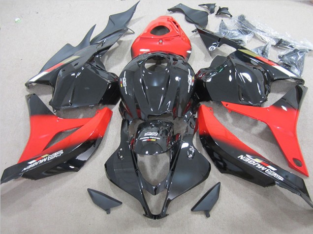 Noir Rouge Carénage Moto Honda CBR 600 RR 2009-2012 Noir Rouge Carénage Moto Honda CBR 600 RR 2009-2012