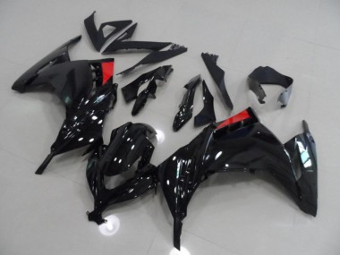 Noir Rouge Carénage Moto Kawasaki ZX 300R 2013-2016