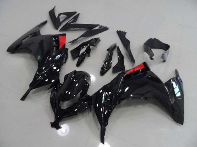 Noir Rouge Carénage Moto Kawasaki ZX 300R 2013-2016 Noir Rouge Carénage Moto Kawasaki ZX 300R 2013-2016