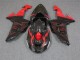 Noir Rouge Carénage Moto Kawasaki ZX10R 2006-2007 Noir Rouge Carénage Moto Kawasaki ZX10R 2006-2007