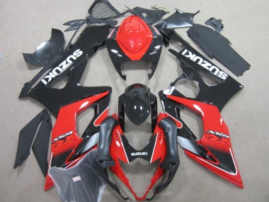 Noir Rouge Carénage Moto Suzuki GSXR 1000 K5 2005-2006