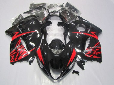 Noir Rouge Carénage Moto Suzuki GSXR 1300 Hayabusa 1996-2007