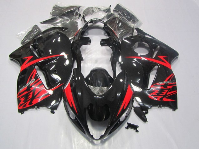 Noir Rouge Carénage Moto Suzuki GSXR 1300 Hayabusa 1996-2007 Noir Rouge Carénage Moto Suzuki GSXR 1300 Hayabusa 1996-2007
