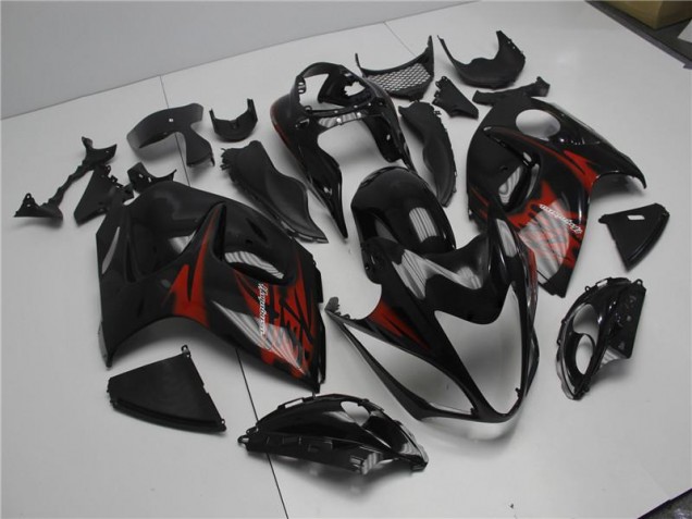 Noir Rouge Carénage Moto Suzuki GSXR 1300 Hayabusa 2008-2019 Noir Rouge Carénage Moto Suzuki GSXR 1300 Hayabusa 2008-2019