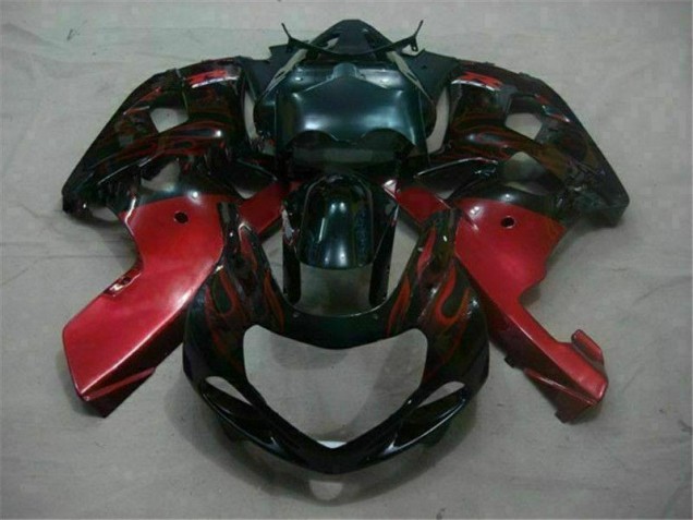 Noir Rouge Carénage Moto Suzuki GSXR 600 / 750 K1 K2 K3 2001-2003 Noir Rouge Carénage Moto Suzuki GSXR 600 / 750 K1 K2 K3 2001-2003