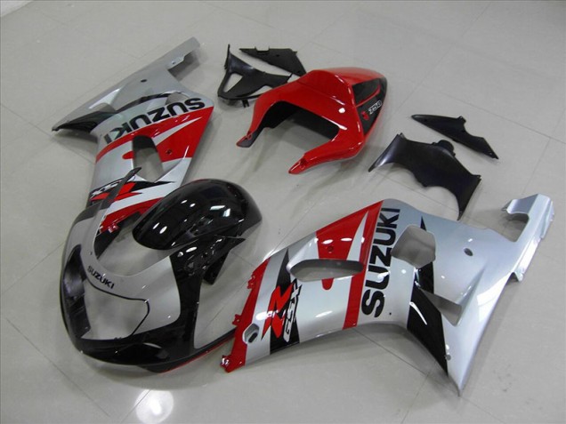 Noir Rouge Carénage Moto Suzuki GSXR 750 K1 K2 K3 2001-2003 Noir Rouge Carénage Moto Suzuki GSXR 750 K1 K2 K3 2001-2003