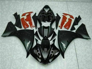 Noir Rouge Carénage Moto Yamaha R1 2009-2011