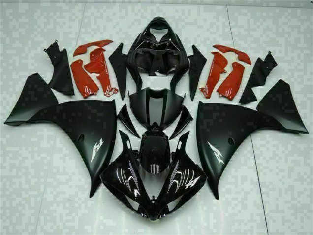 Noir Rouge Carénage Moto Yamaha R1 2009-2011 Noir Rouge Carénage Moto Yamaha R1 2009-2011