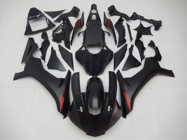Noir Rouge Carénage Moto Yamaha R1 2015-2019 Noir Rouge Carénage Moto Yamaha R1 2015-2019