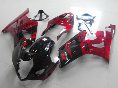 Noir Rouge Carénages Moto Suzuki GSXR 1000 K3 2003-2004