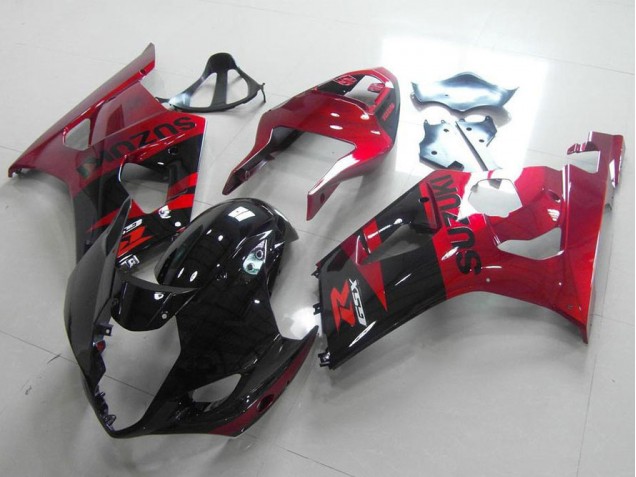 Noir Rouge Carénages Moto Suzuki GSXR 1000 K3 2003-2004 Noir Rouge Carénages Moto Suzuki GSXR 1000 K3 2003-2004