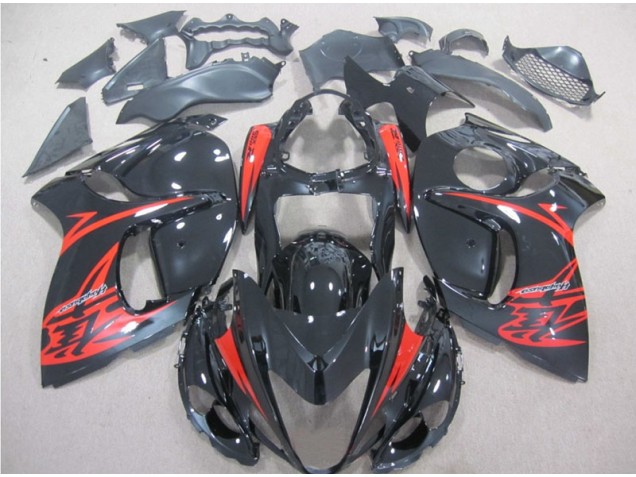 Noir Rouge Carénages Moto Suzuki GSXR 1300 Hayabusa 2008-2019 Noir Rouge Carénages Moto Suzuki GSXR 1300 Hayabusa 2008-2019