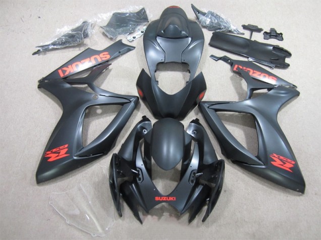 Noir Rouge Décalque Carénage Moto Suzuki GSXR 600 K6 2006-2007 Noir Rouge Décalque Carénage Moto Suzuki GSXR 600 K6 2006-2007