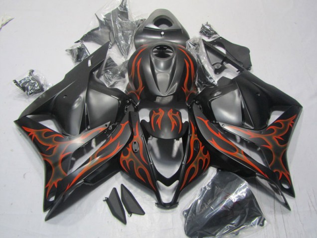 Noir Rouge Flamme Carénage Moto Honda CBR 600 RR 2009-2012 Noir Rouge Flamme Carénage Moto Honda CBR 600 RR 2009-2012