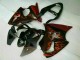 Noir Rouge Flamme Carénage Moto Kawasaki ZX6R 2000-2002 Noir Rouge Flamme Carénage Moto Kawasaki ZX6R 2000-2002