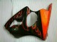 Noir Rouge Flamme Carénage Moto Kawasaki ZX6R 2000-2002 Noir Rouge Flamme Carénage Moto Kawasaki ZX6R 2000-2002