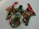 Noir Rouge Flamme Carénage Moto Kawasaki ZX6R 2007-2008 Noir Rouge Flamme Carénage Moto Kawasaki ZX6R 2007-2008