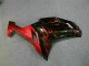 Noir Rouge Flamme Carénage Moto Kawasaki ZX6R 2007-2008 Noir Rouge Flamme Carénage Moto Kawasaki ZX6R 2007-2008