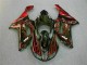 Noir Rouge Flamme Carénage Moto Kawasaki ZX6R 2007-2008 Noir Rouge Flamme Carénage Moto Kawasaki ZX6R 2007-2008