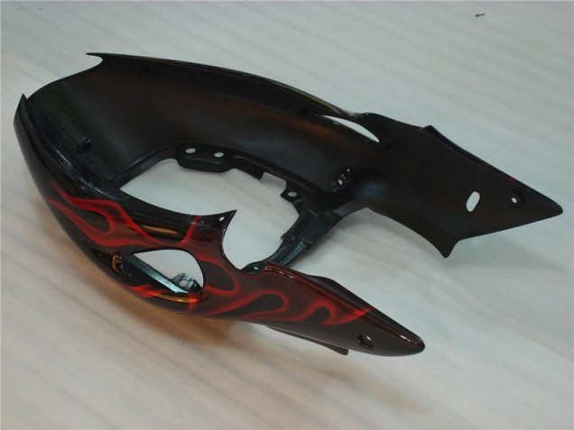 Noir Rouge Flamme Carénage Moto Suzuki GSXR 1300 Hayabusa 1996-2007 Noir Rouge Flamme Carénage Moto Suzuki GSXR 1300 Hayabusa 1996-2007