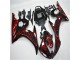 Noir Rouge Flamme Carénage Moto Yamaha R6 2003-2005 Noir Rouge Flamme Carénage Moto Yamaha R6 2003-2005