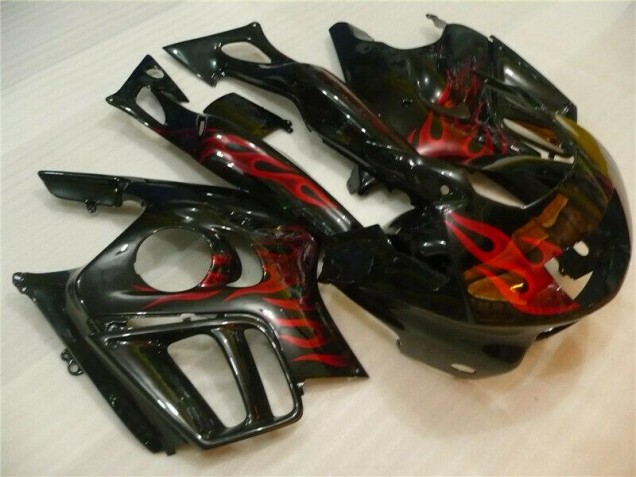 Noir Rouge Flamme Carénages Moto Honda CBR 600 F3 1995-1998 Noir Rouge Flamme Carénages Moto Honda CBR 600 F3 1995-1998