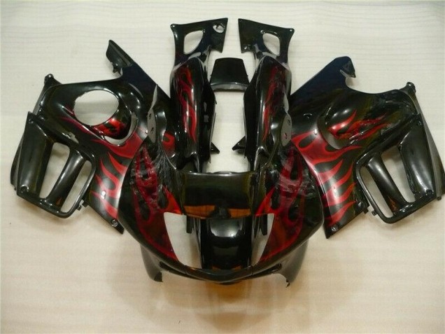 Noir Rouge Flamme Carénages Moto Honda CBR 600 F3 1995-1998 Noir Rouge Flamme Carénages Moto Honda CBR 600 F3 1995-1998