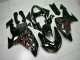 Noir Rouge Flamme Carénages Moto Kawasaki ZX10R 2006-2007 Noir Rouge Flamme Carénages Moto Kawasaki ZX10R 2006-2007