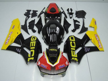 Noir Rouge HRC Carénage Moto Honda CBR 1000 RR 2012-2016