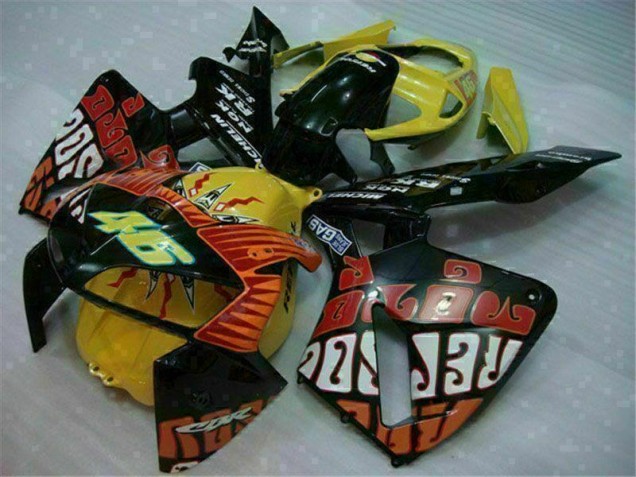 Noir Rouge Jaune 46 Carénage Moto Honda CBR 600 RR 2005-2006 Noir Rouge Jaune 46 Carénage Moto Honda CBR 600 RR 2005-2006