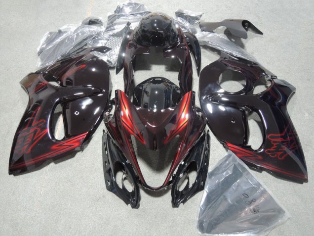 Noir Rouge Kit Carénages Motos & Plastique Suzuki GSXR 1300 Hayabusa 2008-2019 Noir Rouge Kit Carénages Motos & Plastique Suzuki GSXR 1300 Hayabusa 2008-2019