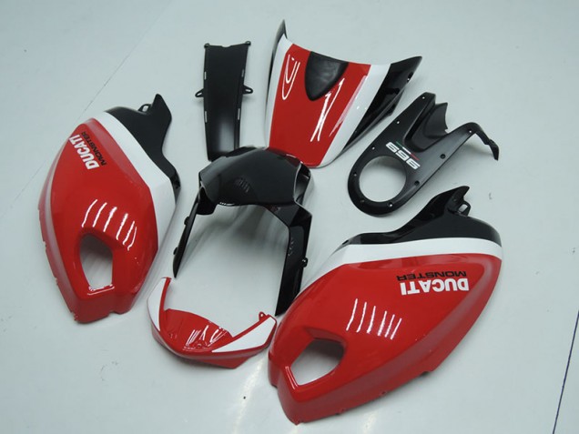 Noir Rouge Monster Carénages Moto Ducati Monster 696 2008-2012