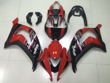 Noir Rouge Ninja Carénage Moto Kawasaki ZX10R 2016-2019