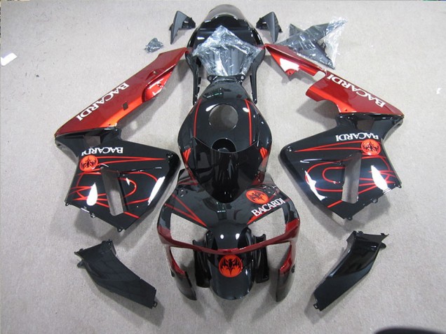 Noir Rouge Racardi Carénage Moto Kawasaki ZX10R 2003-2005 Noir Rouge Racardi Carénage Moto Kawasaki ZX10R 2003-2005