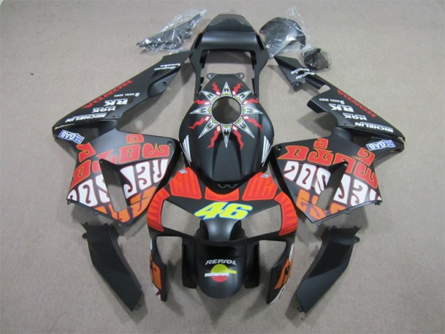 Noir Rouge Repsol 46 Carénage Moto Honda CBR 600 RR 2003-2004 Noir Rouge Repsol 46 Carénage Moto Honda CBR 600 RR 2003-2004