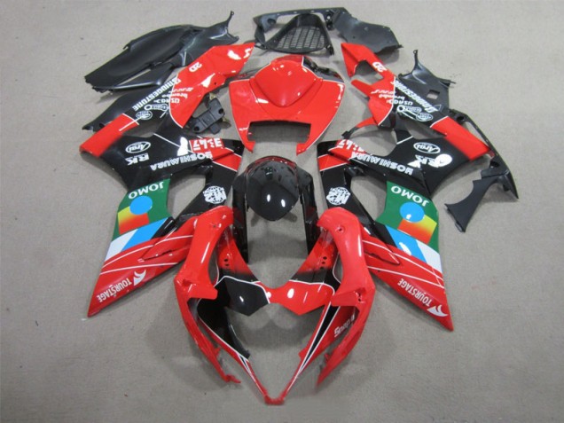 Noir Rouge Vert Carénage Moto Suzuki GSXR 1000 K5 2005-2006 Noir Rouge Vert Carénage Moto Suzuki GSXR 1000 K5 2005-2006