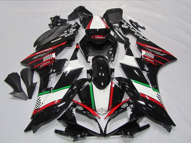 Noir Rouge Vert Carénage Moto Yamaha R6 2006-2007 Noir Rouge Vert Carénage Moto Yamaha R6 2006-2007