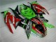 Noir Rouge Vert Motocard Carénage Moto Kawasaki ZX6R 2009-2012 Noir Rouge Vert Motocard Carénage Moto Kawasaki ZX6R 2009-2012