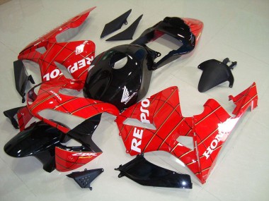 Noir Spider Man Repsol Carénage Moto Honda CBR 600 RR 2003-2004