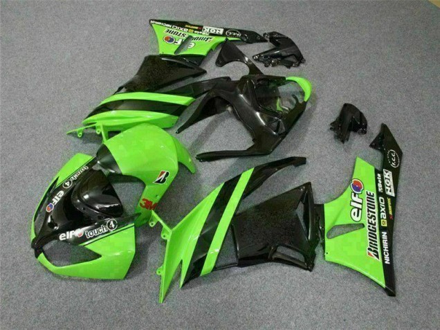 Noir Vert 3M Touch4 Carénage Moto Kawasaki ZX6R 2009-2012 Noir Vert 3M Touch4 Carénage Moto Kawasaki ZX6R 2009-2012