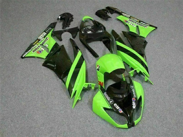 Noir Vert 3M Touch4 Carénage Moto Kawasaki ZX6R 2009-2012 Noir Vert 3M Touch4 Carénage Moto Kawasaki ZX6R 2009-2012