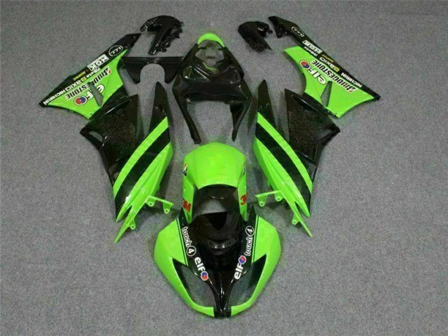 Noir Vert 3M Touch4 Carénage Moto Kawasaki ZX6R 2009-2012 Noir Vert 3M Touch4 Carénage Moto Kawasaki ZX6R 2009-2012