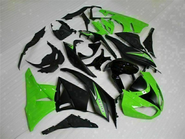 Noir Vert 636 Carénage Moto Kawasaki ZX6R 2009-2012 Noir Vert 636 Carénage Moto Kawasaki ZX6R 2009-2012