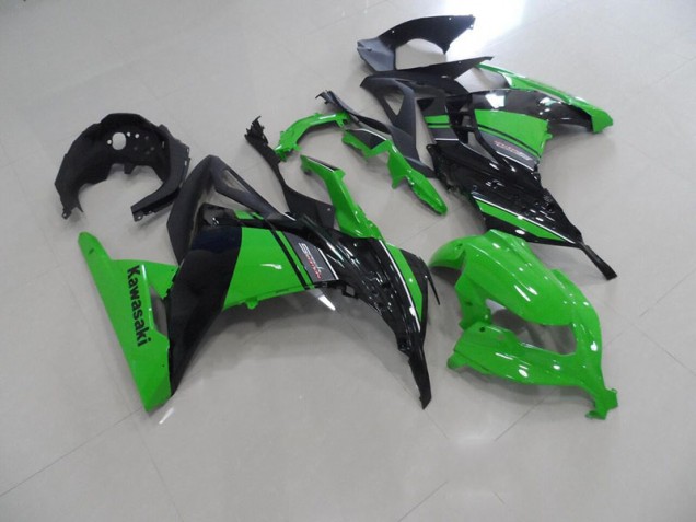 Noir Vert Carénage Moto Kawasaki ZX 300R 2013-2016 Noir Vert Carénage Moto Kawasaki ZX 300R 2013-2016