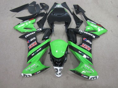 Noir Vert Carénage Moto Kawasaki ZX10R 2008-2010