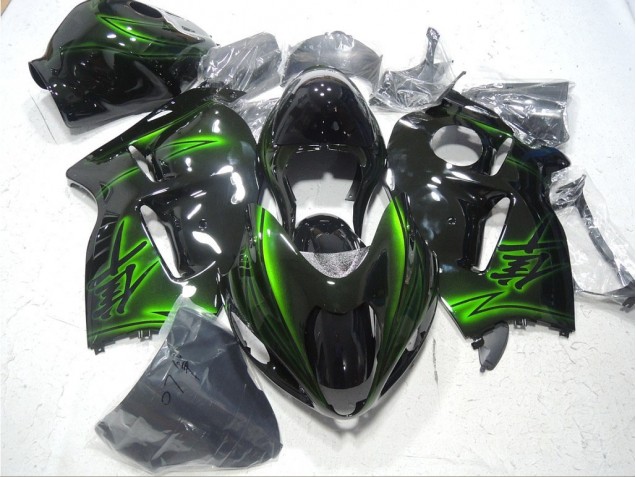 Noir Vert Carénage Moto Suzuki GSXR 1300 Hayabusa 1996-2007 Noir Vert Carénage Moto Suzuki GSXR 1300 Hayabusa 1996-2007