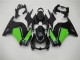 Noir Vert Carénages Moto Kawasaki EX250 2008-2012 Noir Vert Carénages Moto Kawasaki EX250 2008-2012